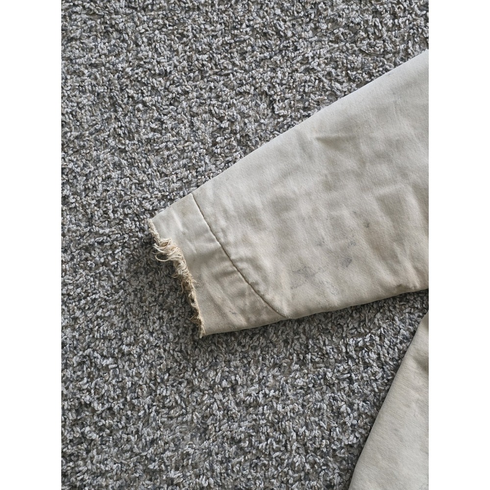 Vintage Carhartt Faded Brown Chore Jacket Size L Blanket Lined - Picture 8 of 13